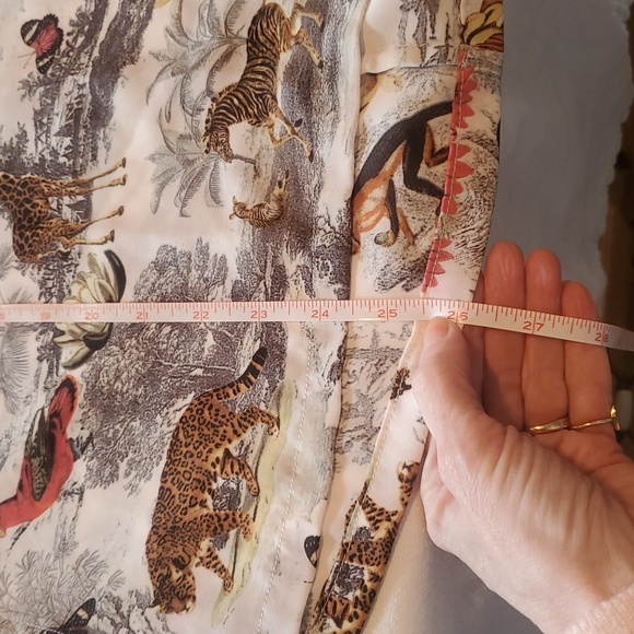 Philosophy Unique and Colorful Floral & Animal Print Sleeveless Sz S Top Blouse - Picture 9 of 11